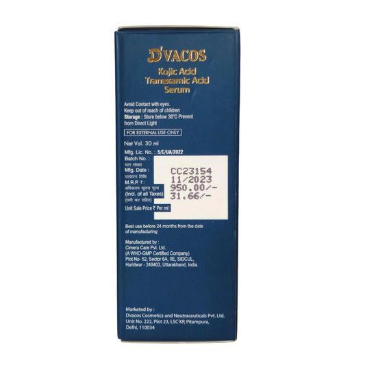 Dvacos Kojic Acid Tranexamic Acid Serum
