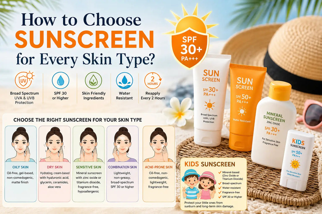 How to Choose Sunscreen for Every Skin Type?
