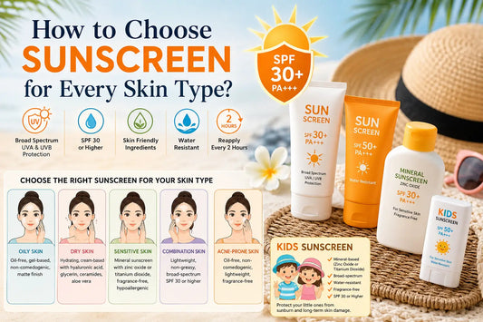 How to Choose Sunscreen for Every Skin Type?