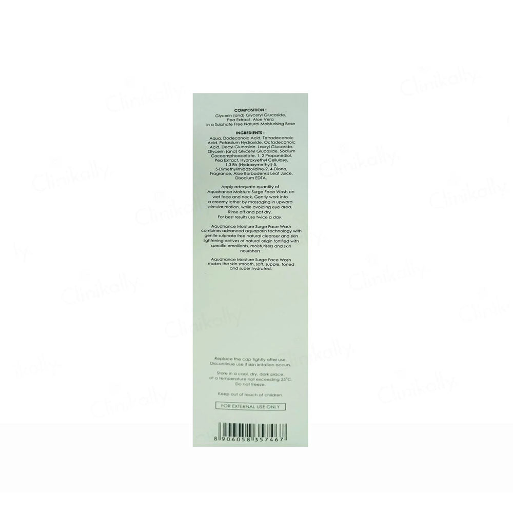 AQUHANCE MOISTURE SURGE  FACEWASH