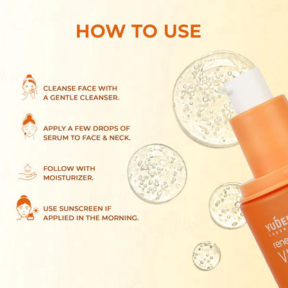 Yuderma Renewcell Vitamin-C + Hyaluronic Acid Serum