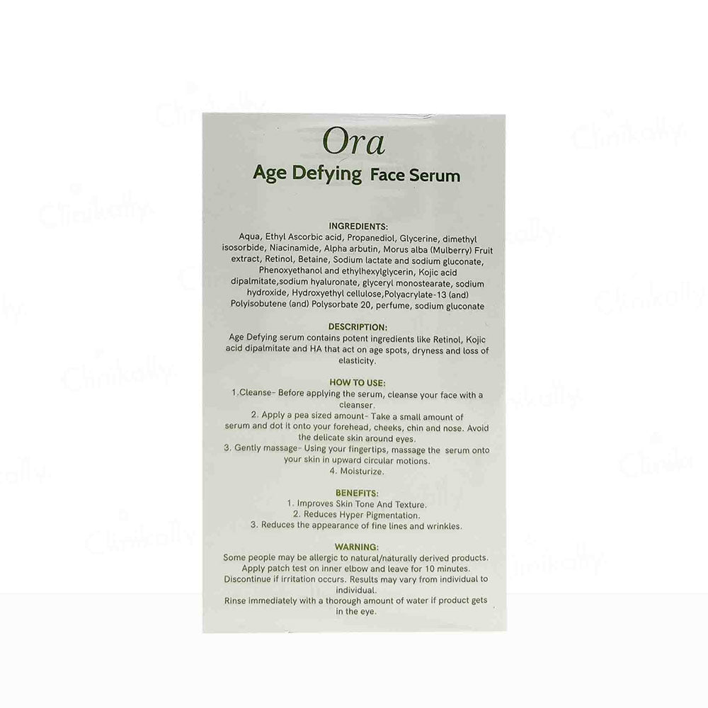 ORA  AGE DEFYING SERUM
