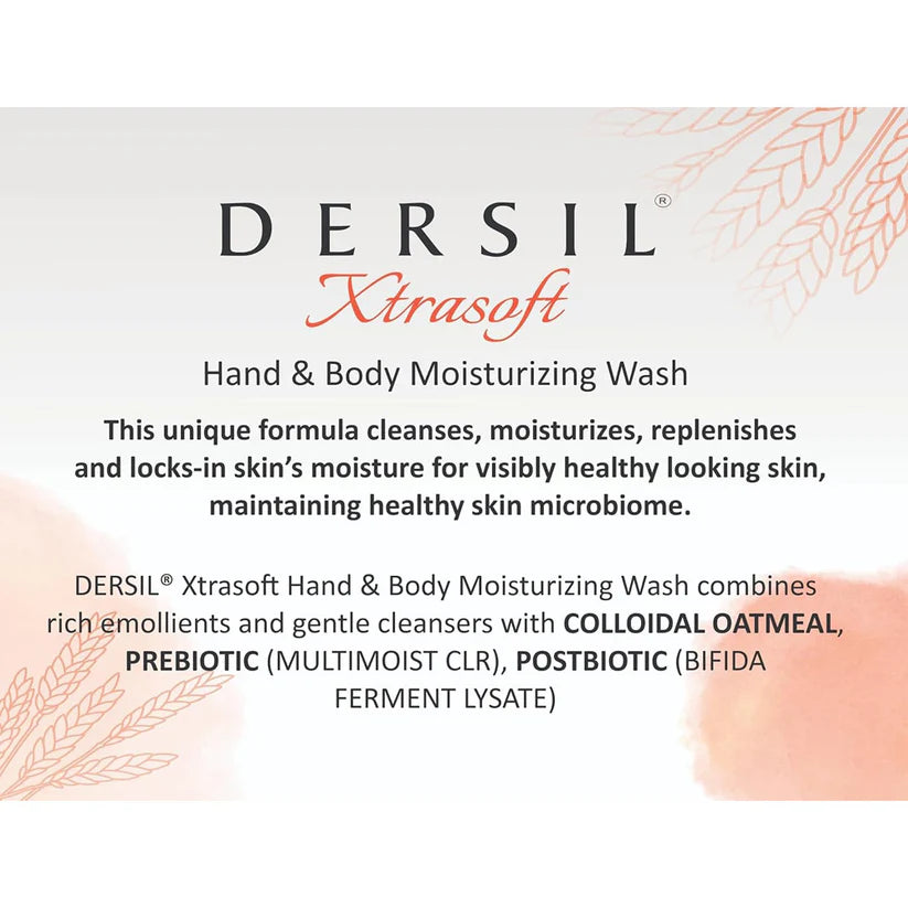 DERSIL XTRA HAND AND BODY WASH