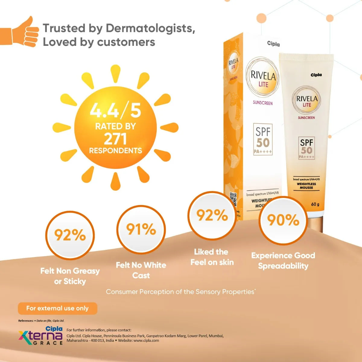 RIVELA Lite Sunscreen 50 PA+++