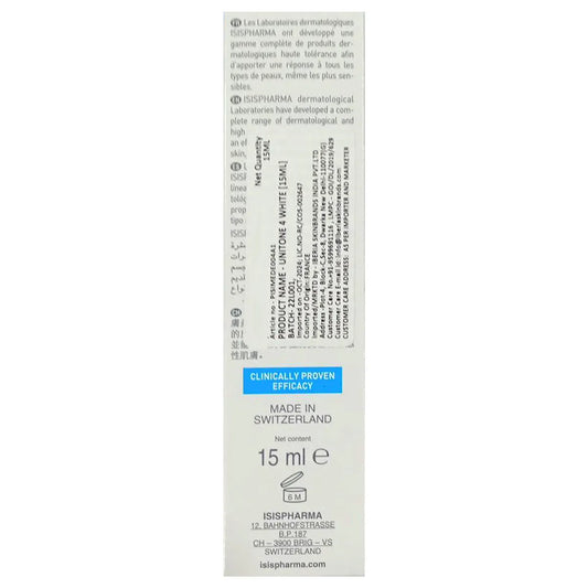 Unitone 4 White Nightly Care, 15 ml